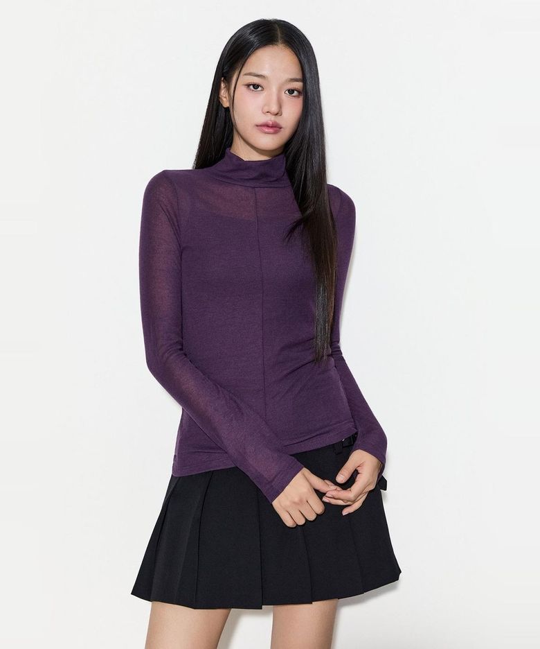 시스루 목폴라 티셔츠_MIWLWGV30A