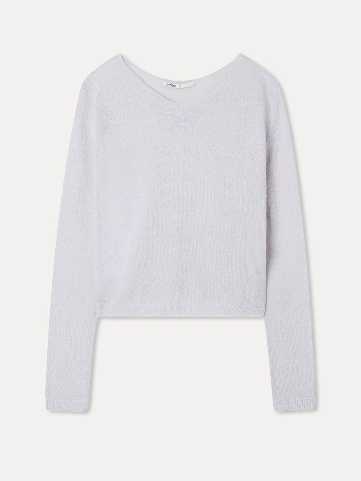 미쏘(MIXXO) 브이넥 셔링 니트_MIWKAGT0SS