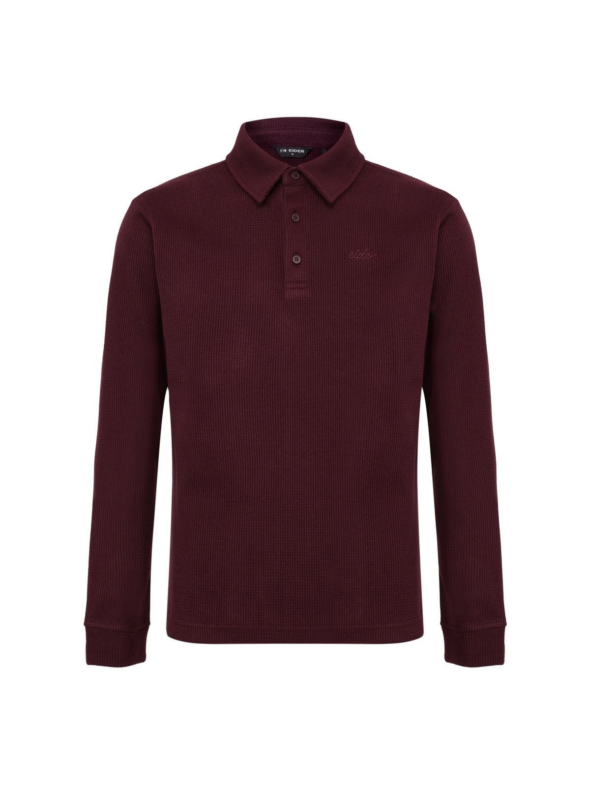 아이더(EIDER) L.GAUGE (로우게이지)  남성 긴팔 폴로 티셔츠_Burgundy_DMW26255R9