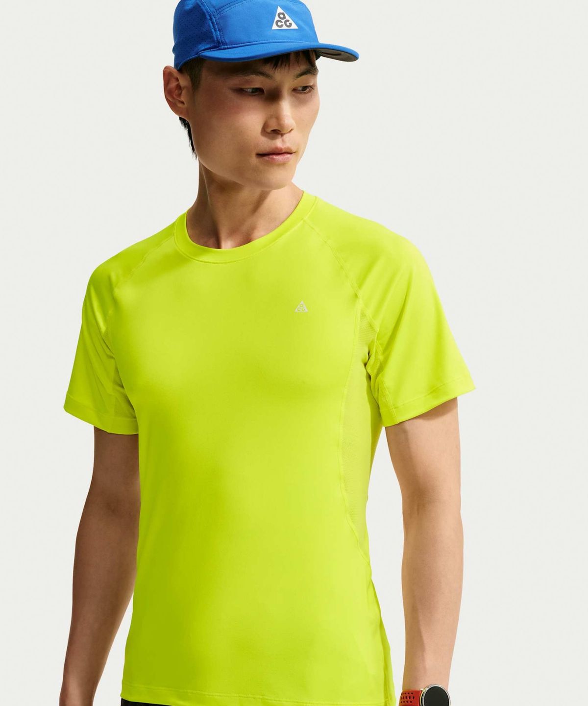 나이키(NIKE) ACG 와일드씨 드라이 핏 반소매 베이스 레이어 탑 M - 레몬 베넘:서밋 화이트 / IO1453-750