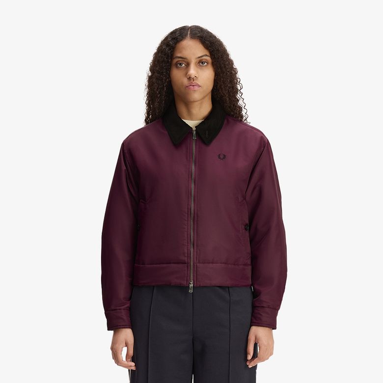 [Womens] 오버사이즈드 패디드 카반 재킷 - 플럼 AFPF2G33116-37C