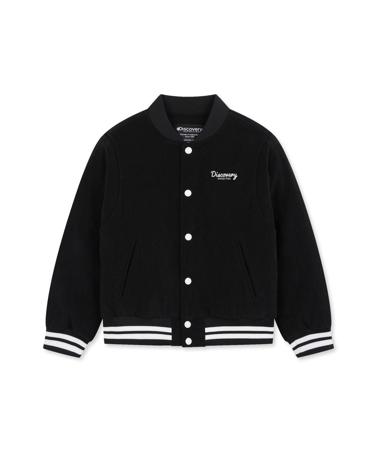 디스커버리 키즈(DISCOVERY KIDS) 키즈 브레비 코듀로이 다운 숏패딩 (BLACK)