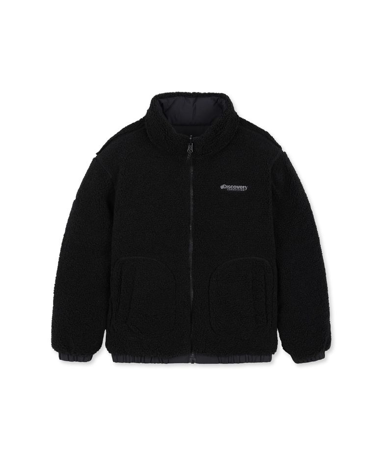 키즈 레오니 리버서블 다운 숏패딩 (BLACK)