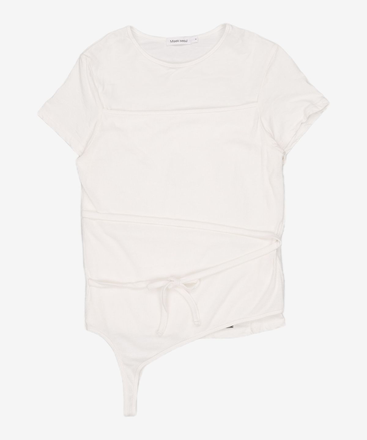 미세키서울(MISEKI SEOUL) String layered knit top 2