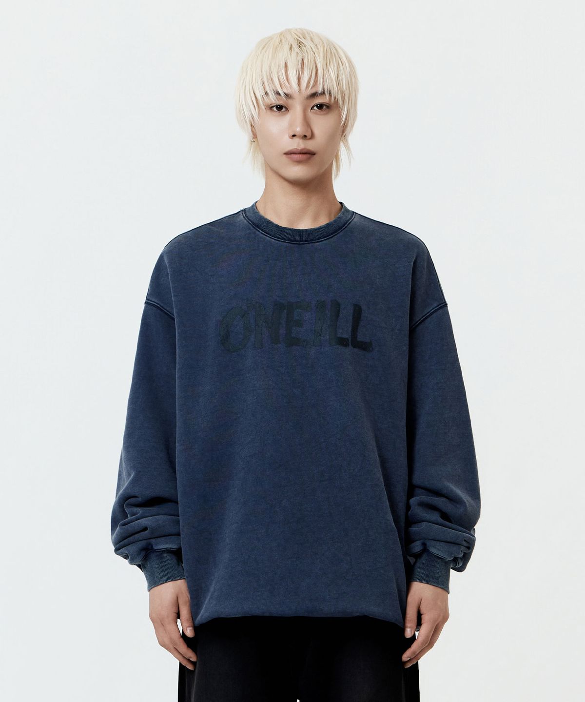 오닐(ONEILL) 빈티지 워시드 맨투맨_네이비