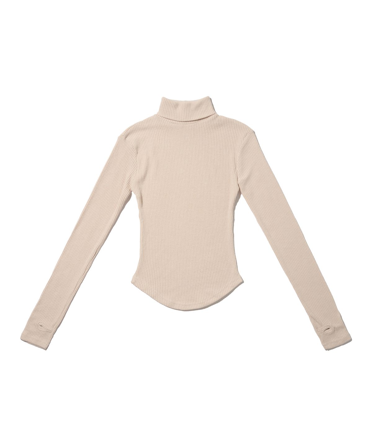 서울어패럴(SEOUL APPAREL) 커브드 헴 워머 목폴라 레이어드 (베이지)