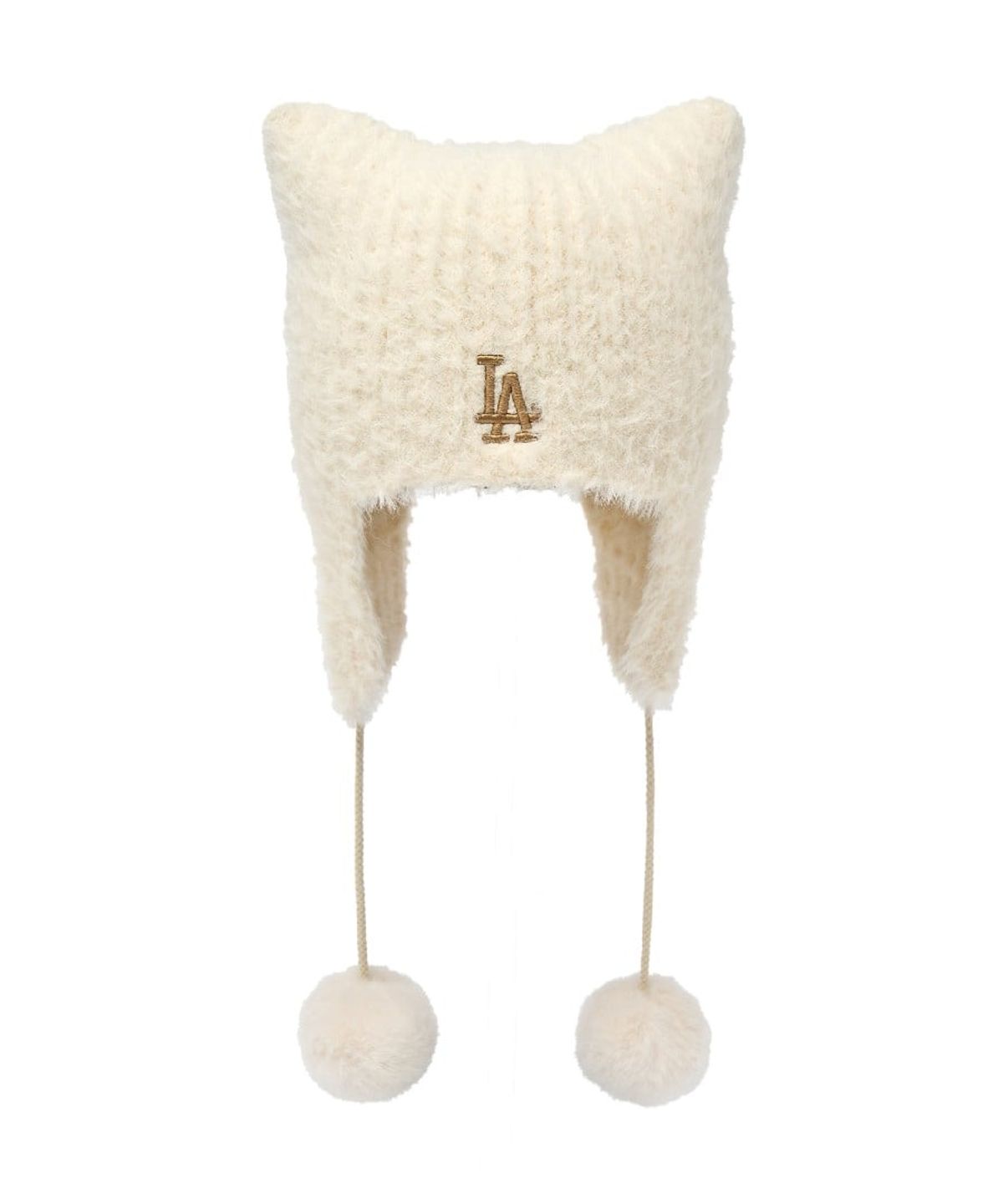 엠엘비(MLB) 퍼 미야옹 이어플랩 비니 LA (Cream)