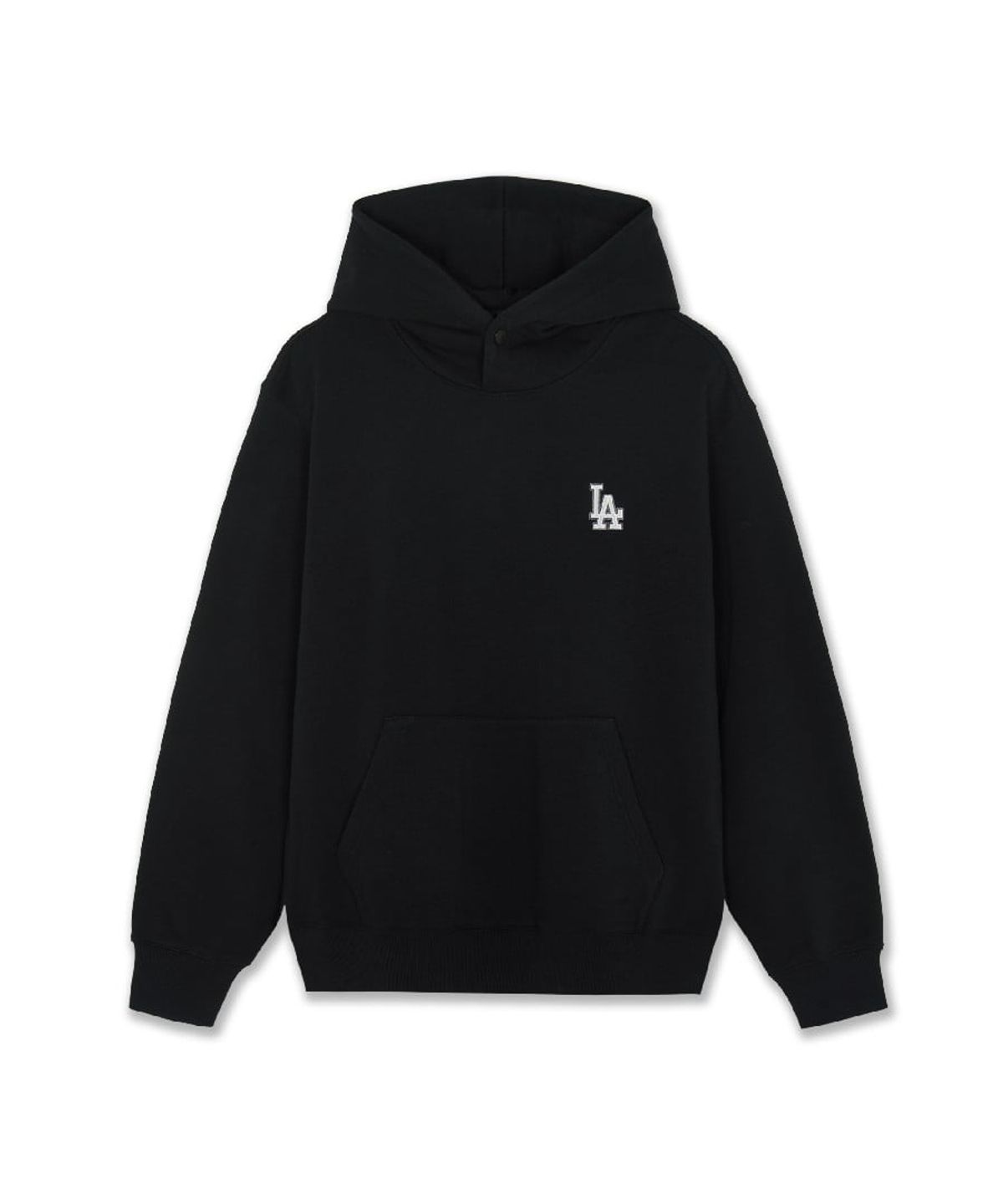 엠엘비(MLB) 베이직 스트릿 그래픽 스냅 후드티 LA (Black)