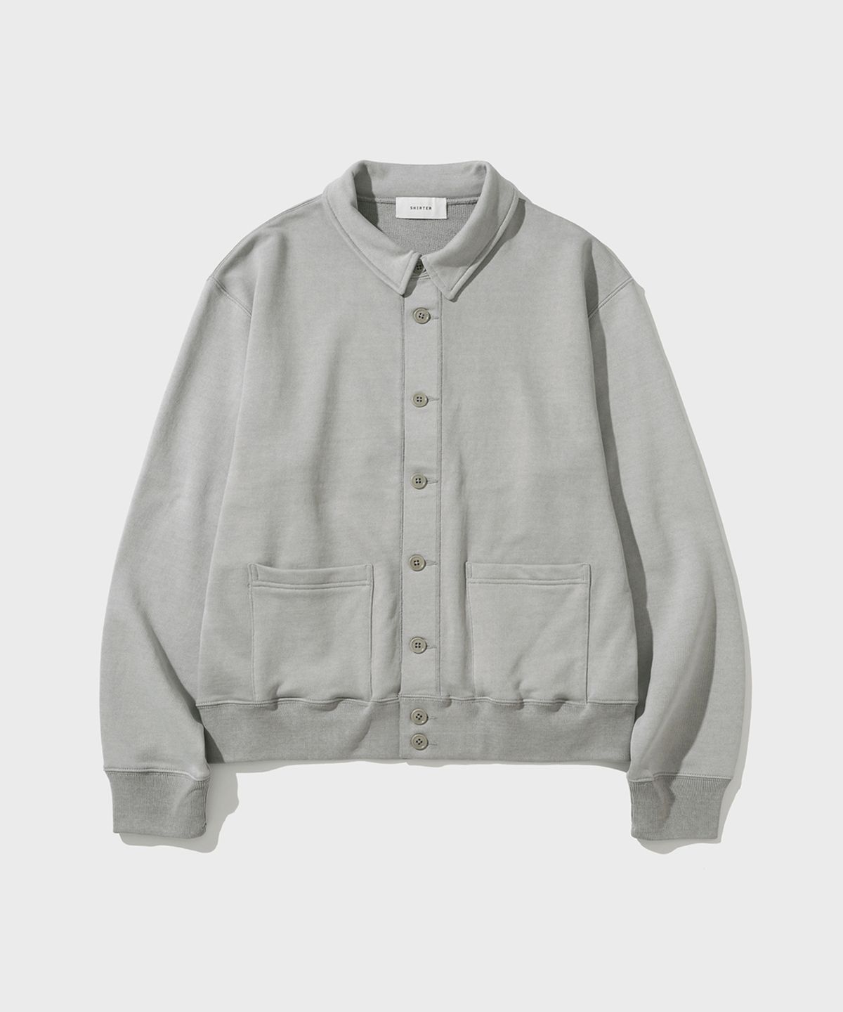셔터(SHIRTER) BUTTON SWEAT CARDIGAN (GREY)