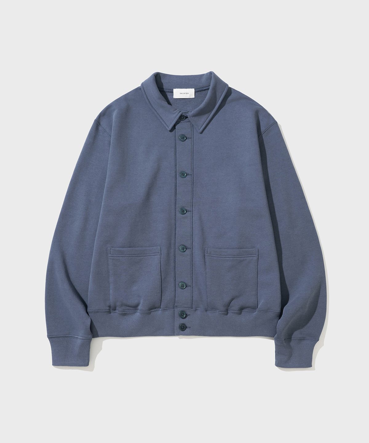 셔터(SHIRTER) BUTTON SWEAT CARDIGAN (BLUE)