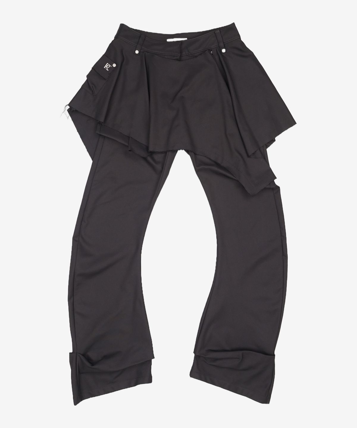 락케이크(ROCKCAKE) Bootcut Hook Skirt Pants - Black S