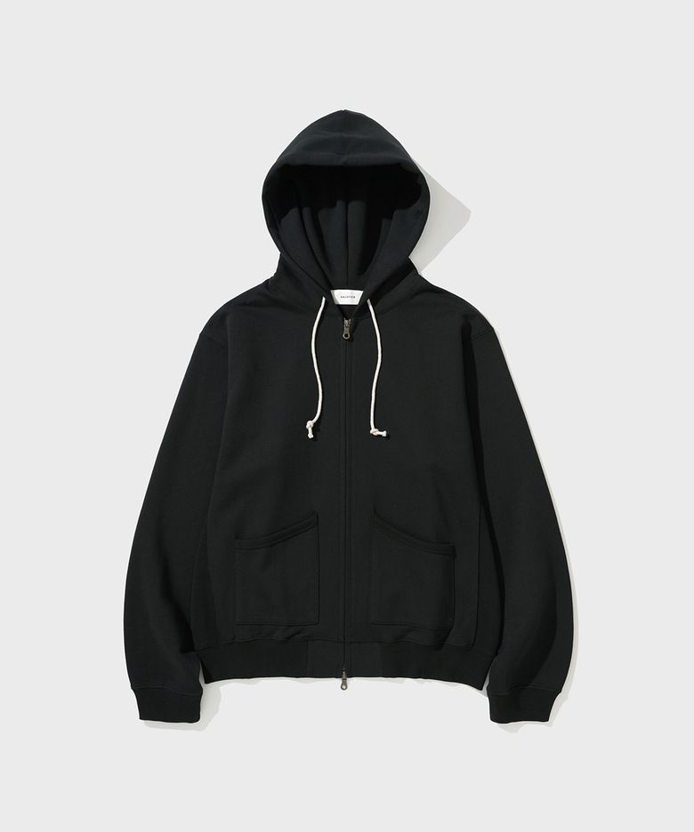 VTG HOODED ZIP SWEATSHIRT (BLACK)