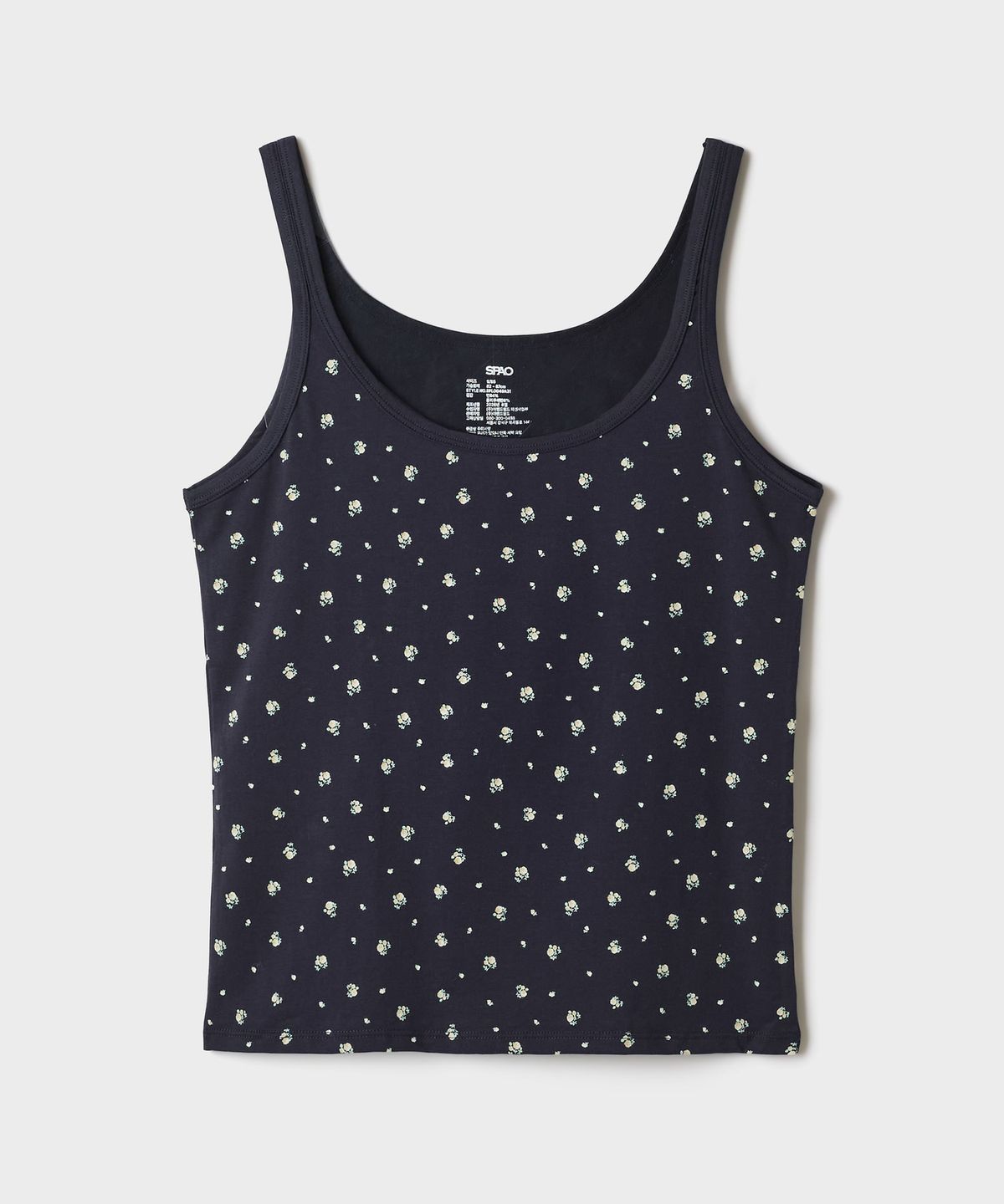 스파오(SPAO) [COMFORT] 면스판 플라워 민소매_SPLOG49A31