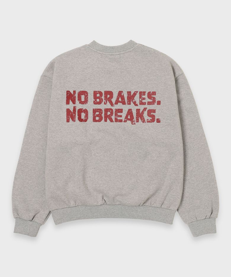 NO BRAKES CREW - GREY
