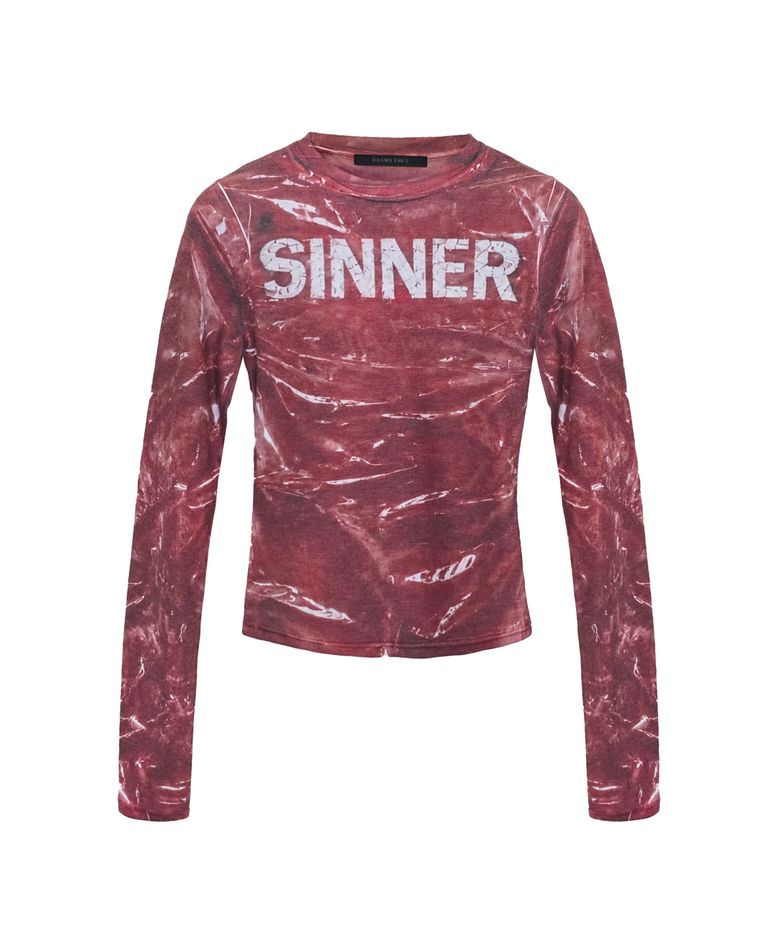 TROMPE-L'ŒIL SINNER LONG SLEEVE RED