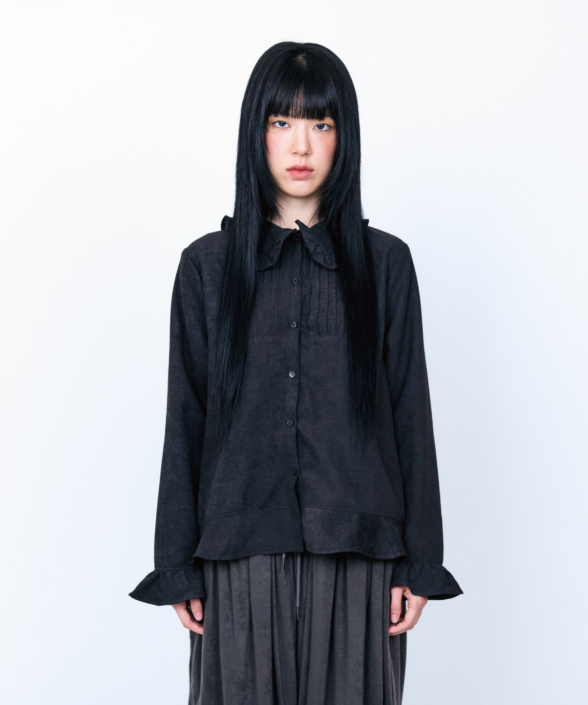 구월십일(GUWOLSIBIL) 26AT Version Bohemian Shirt Black