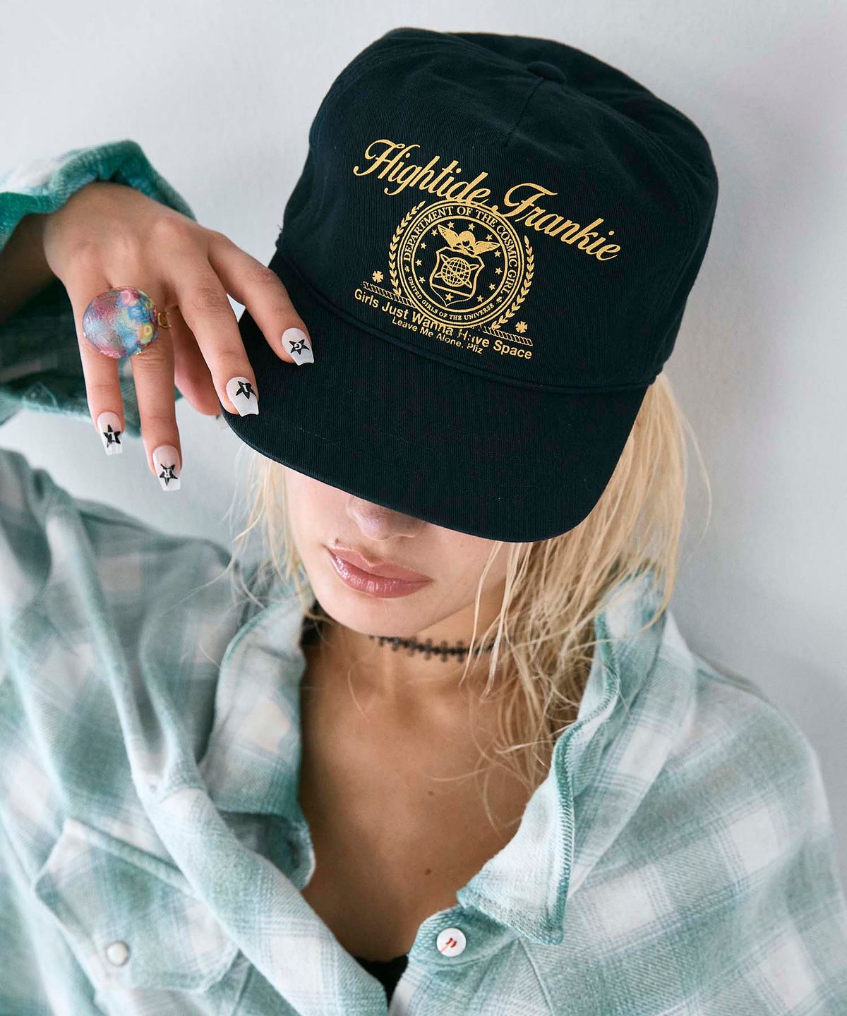 하이타이드 프랭키(HIGHTIDEFRANKIE) Leave Me Alone Cap Navy