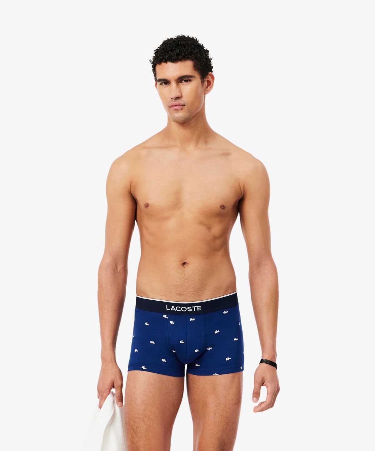 라코스테(LACOSTE) 남성 미니크록 남성 브리프 3PACK 5H1299-56N W3T