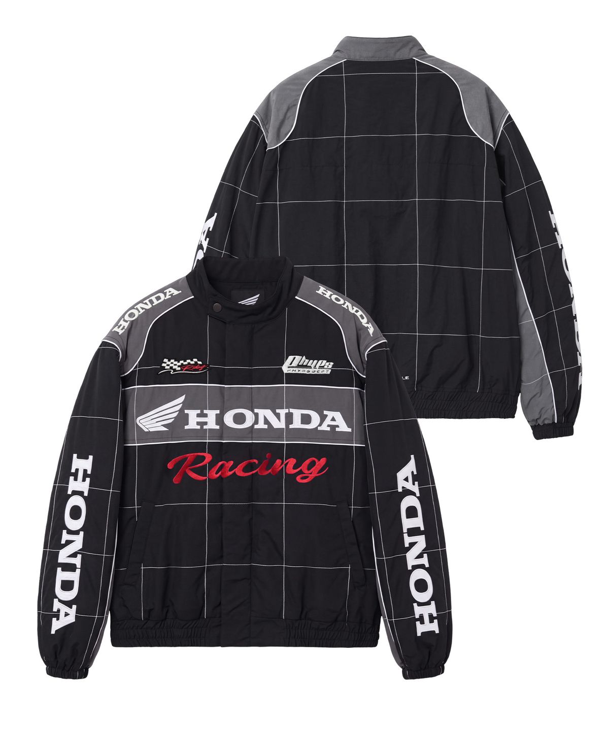 핍스 모터사이클(PHYPS MOTORCYCLE) Quilted Motorcycle Blouson Jacket Black