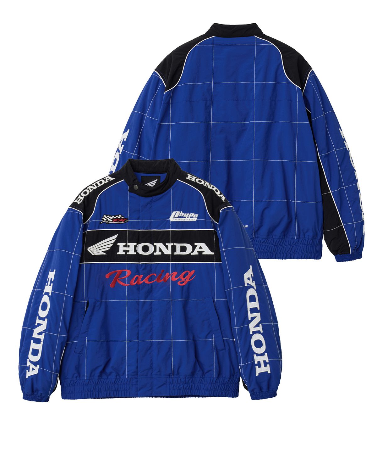 핍스 모터사이클(PHYPS MOTORCYCLE) Quilted Motorcycle Blouson Jacket Blue