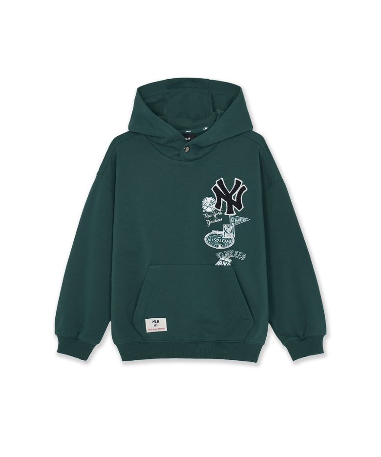스포티브 시그니처 기모 후드티 NY (Green)