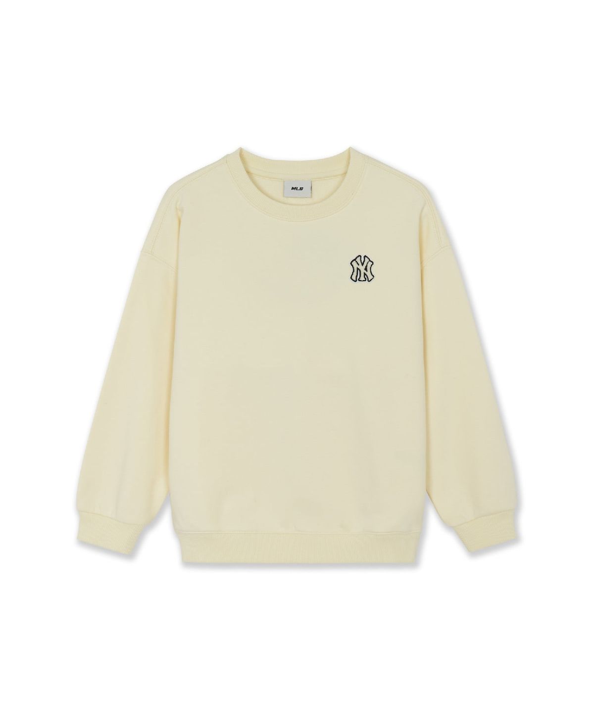 엠엘비 키즈(MLB KIDS) 스포티브 베이직 스몰로고 기모 맨투맨 NY (L.Beige)