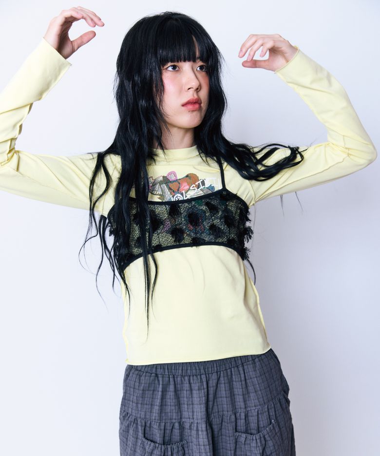 Children Reversible Print T-shirt Lime