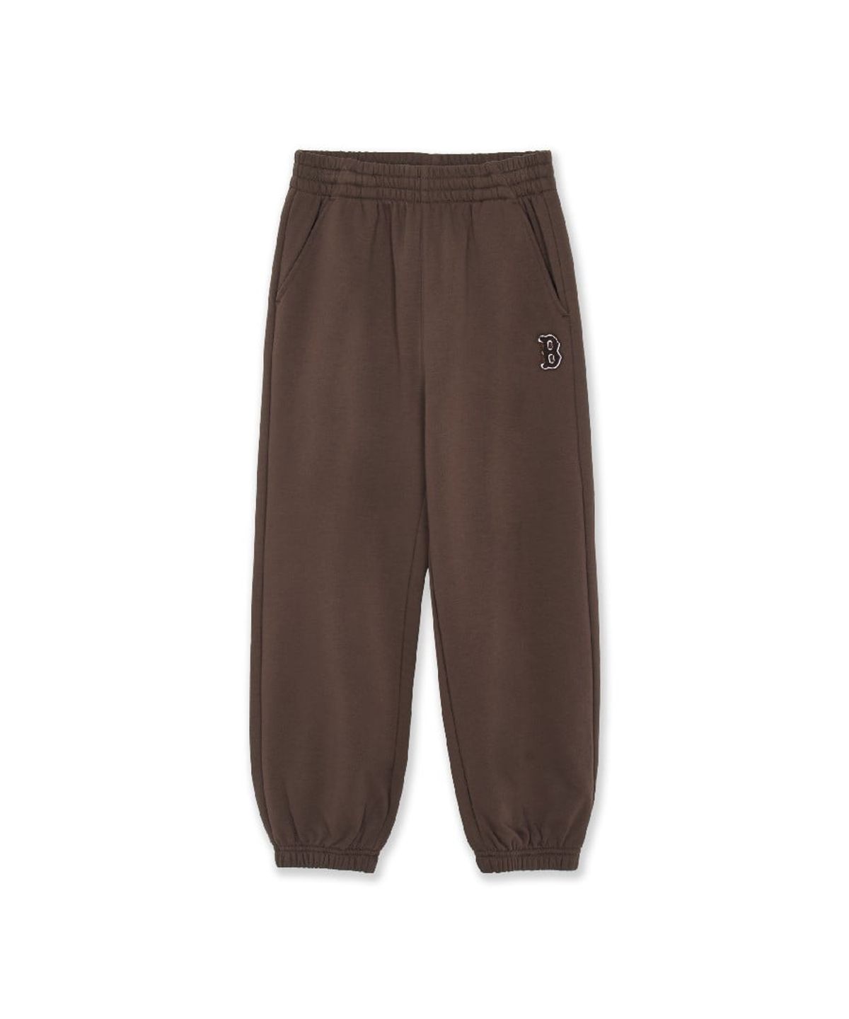 엠엘비 키즈(MLB KIDS) 스포티브 스몰로고 기모 루즈 조거 팬츠 BOS (D.Brown)