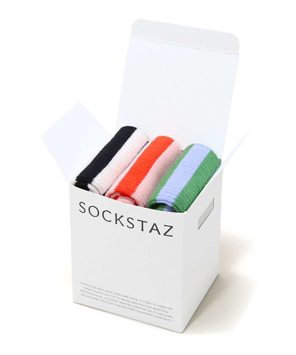 삭스타즈(SOCKSTAZ) STG084 Stripe Rib Socks 3P 기프트세트