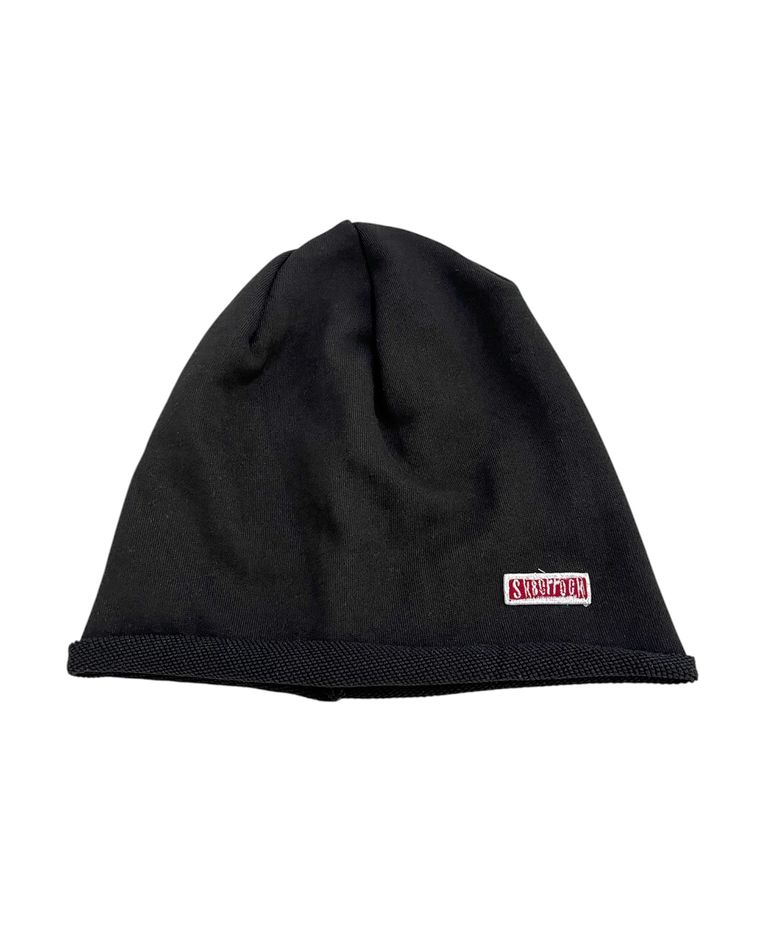 Raw Edge Jersey Beanie (black)