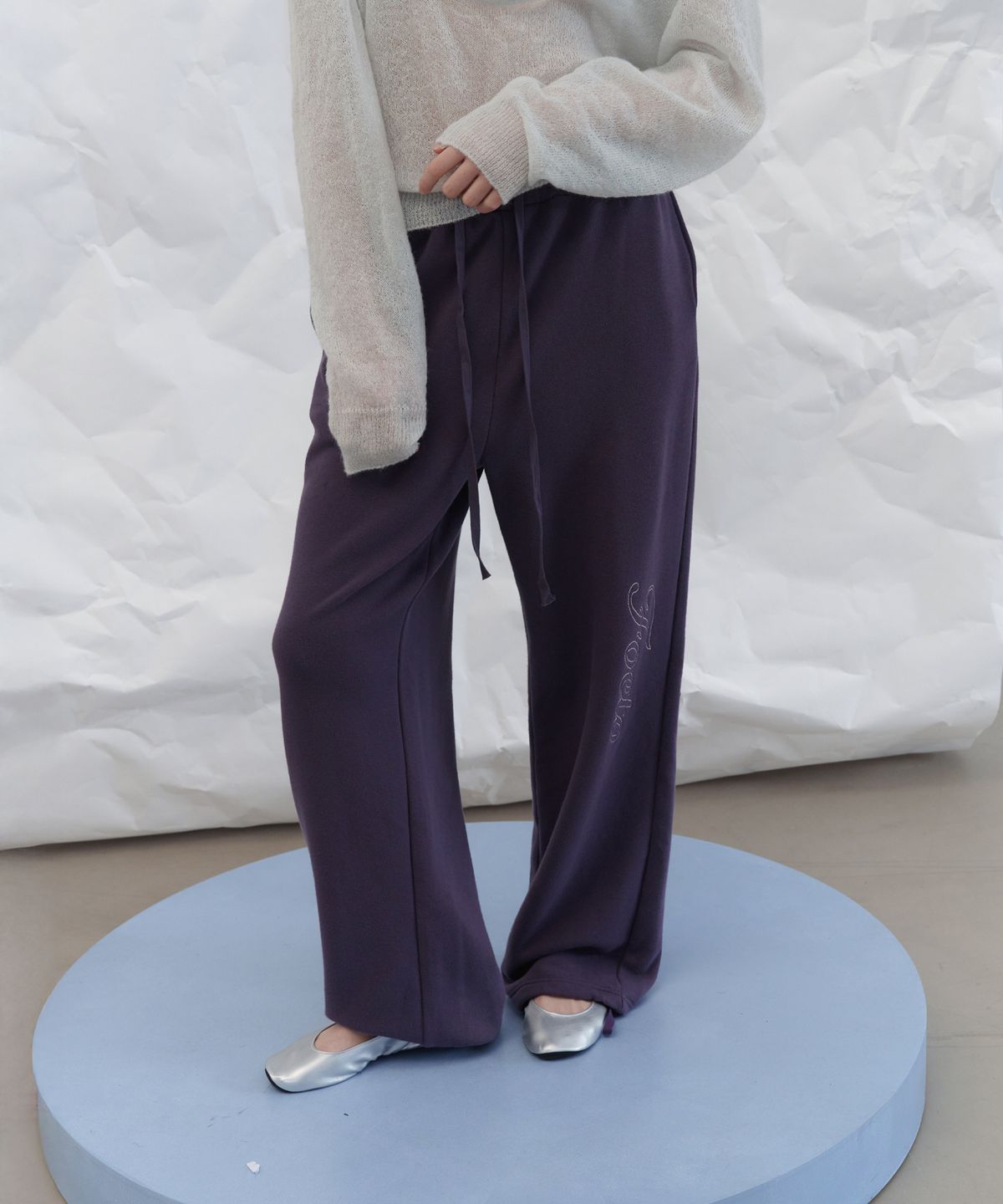 포에토(FOETO) Kitsune stitch pants - purple