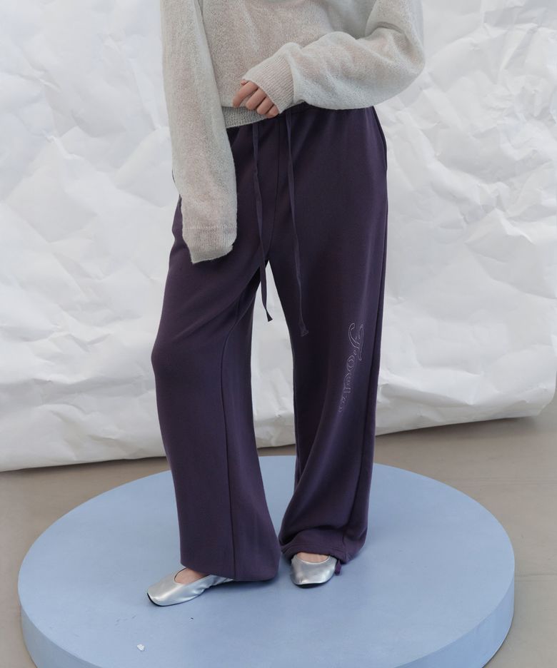 Kitsune stitch pants - purple