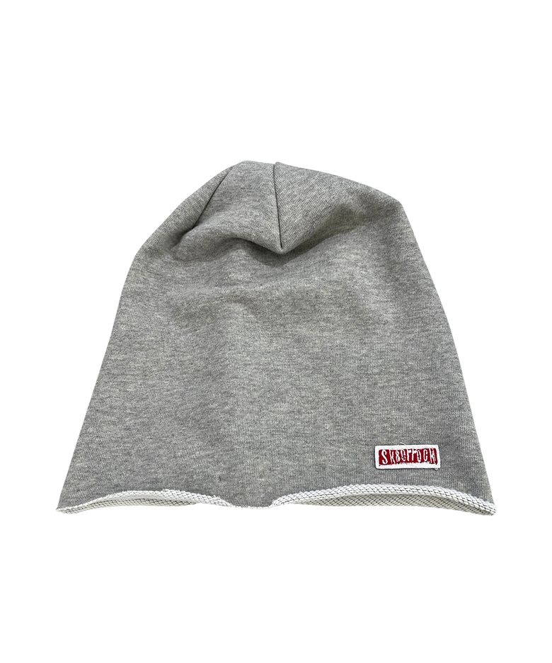 Raw Edge Jersey Beanie (melange gray)