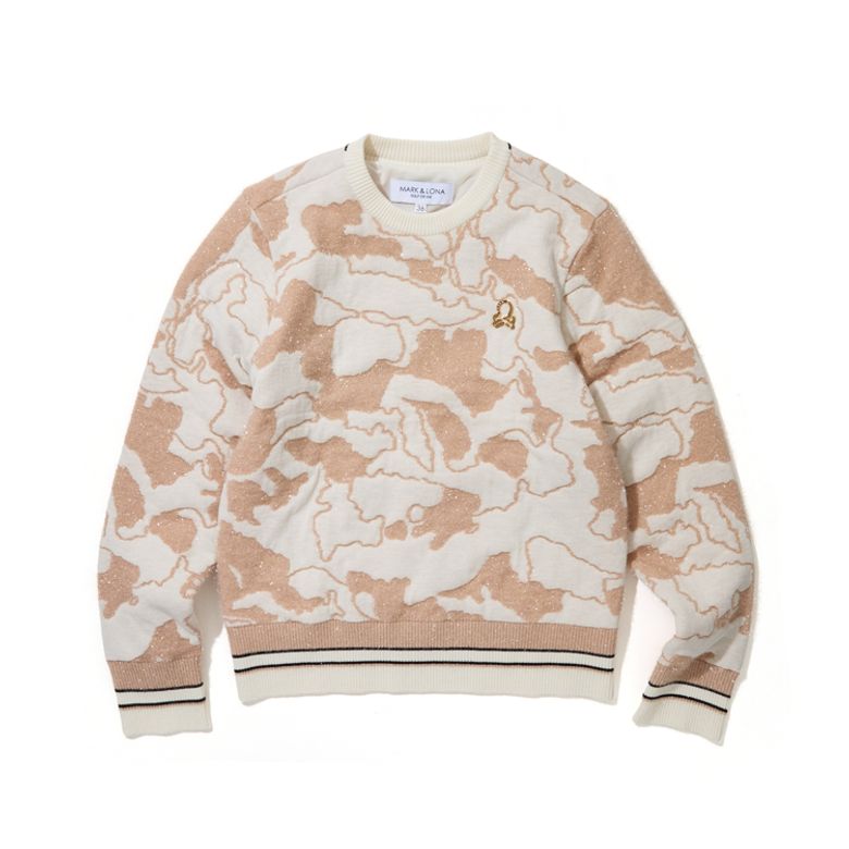 W GENERAL CAMO METAL JQD KNIT CREW LS3IB75F