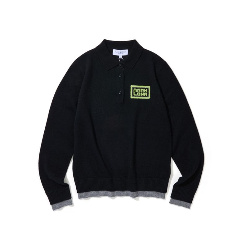 W GENERAL CASHMERE KNIT POLO LS3IB85F