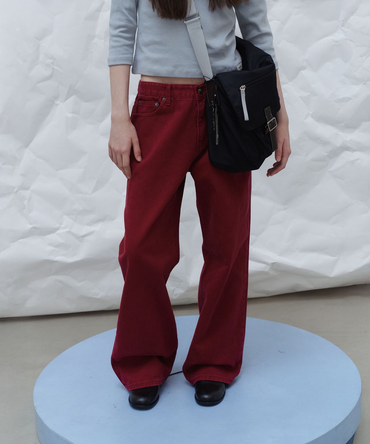 포에토(FOETO) Low washed red denim