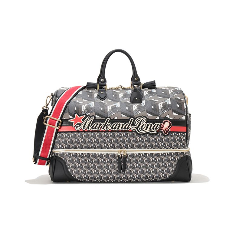 U GN GEOMETRIC PATTERN BOSTON BAG LS3ZU11U