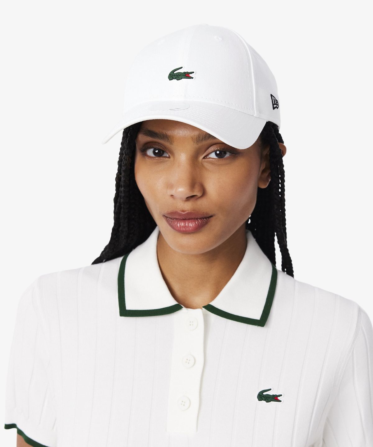 라코스테(LACOSTE) 여성 뉴에라 콜라보 9FORTY 골프 캡 RK7310-56N 001