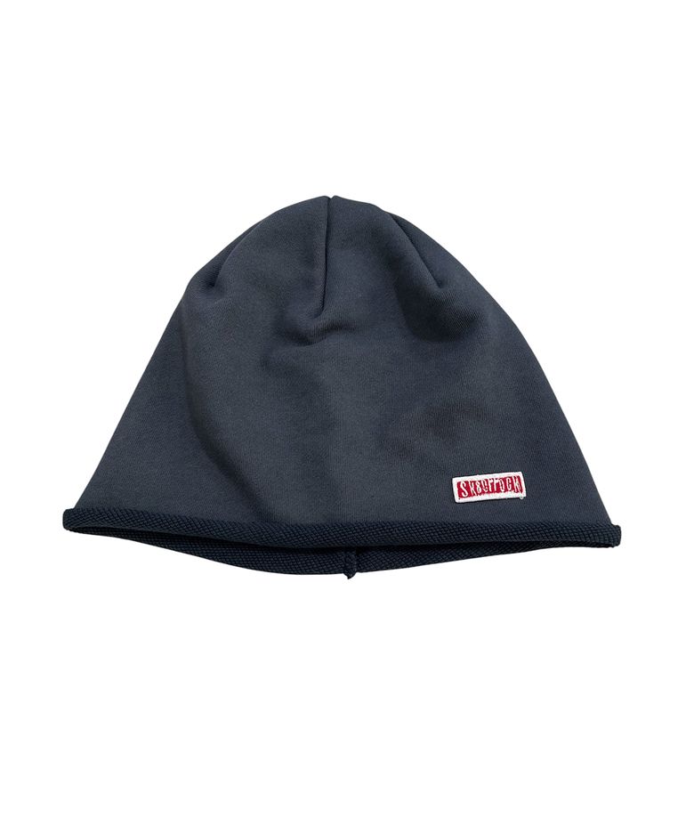 Raw Edge Jersey Beanie (dark gray)