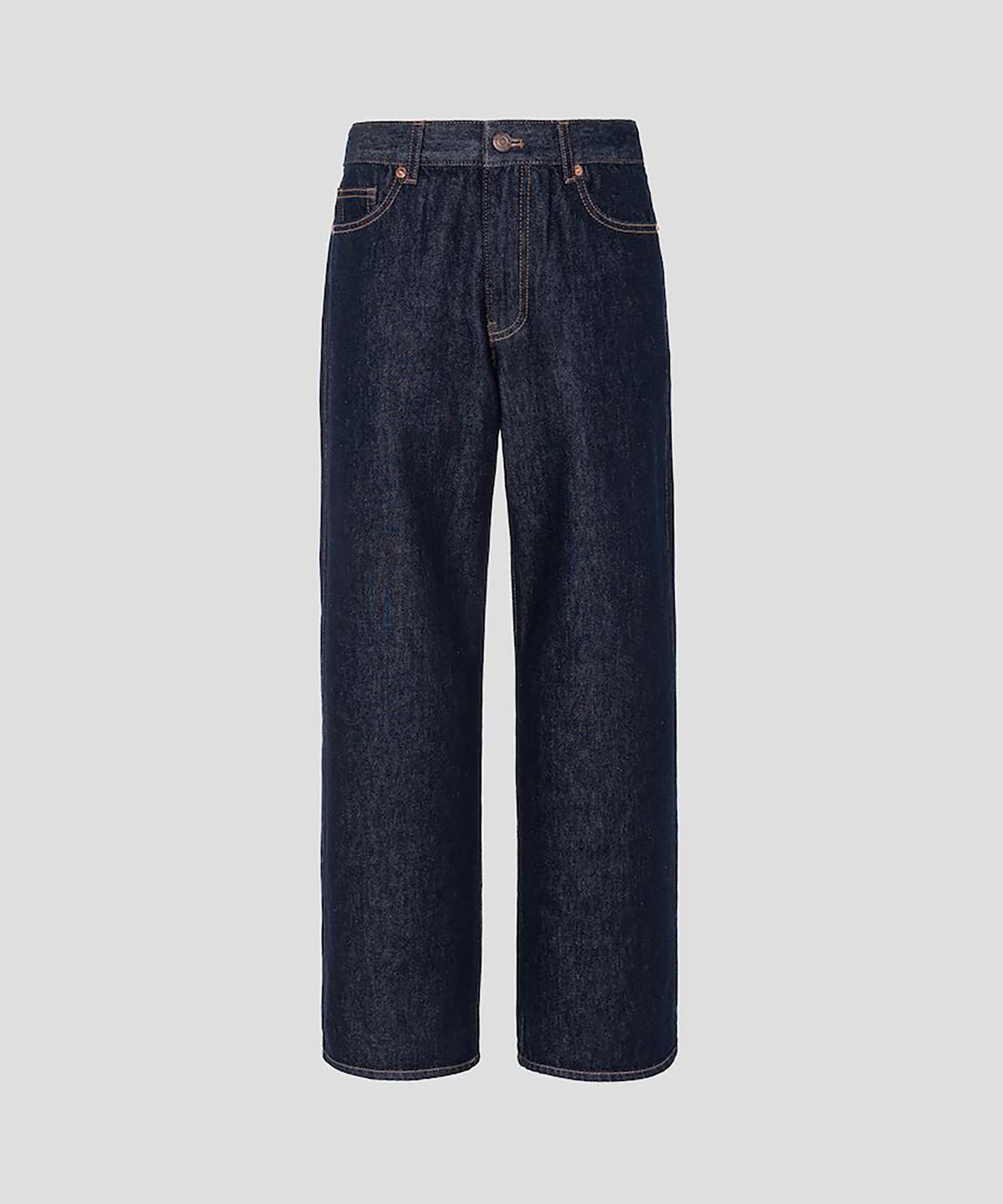 빈폴 레이디스(BEANPOLE LADIES) [Essential] 기모 생지 데님 스트레이트 팬츠  네이비 (BF6921E71R)