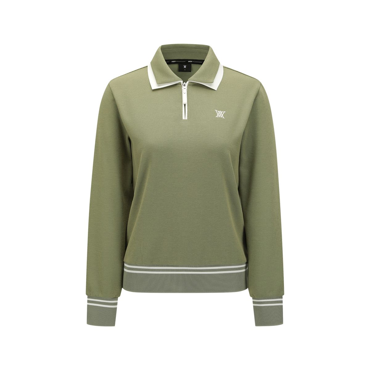 어뉴골프(ANEW GOLF) WOMEN TWO TONE COLLAR COMFORT SWEATSHIRT