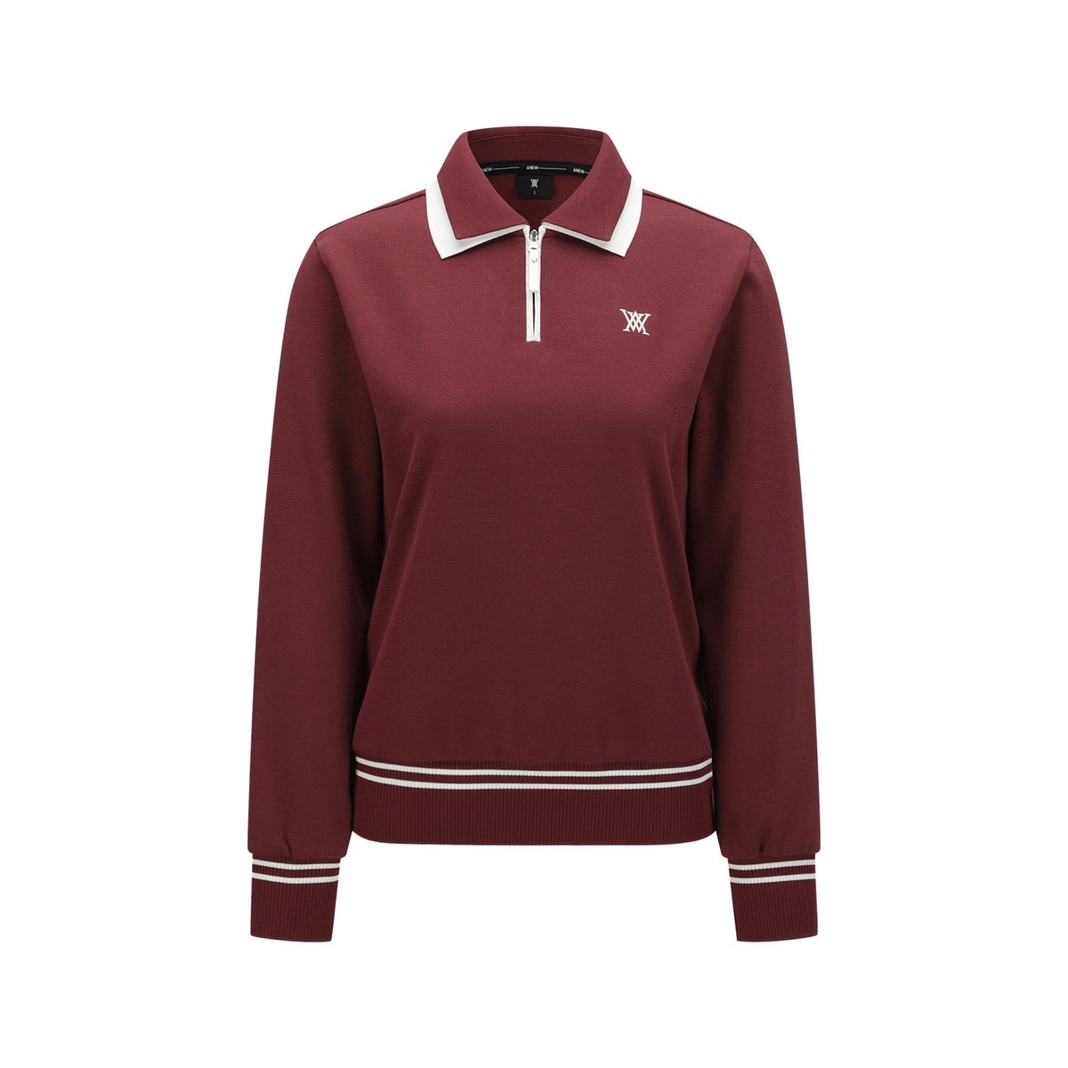 어뉴골프(ANEW GOLF) WOMEN TWO TONE COLLAR COMFORT SWEATSHIRT