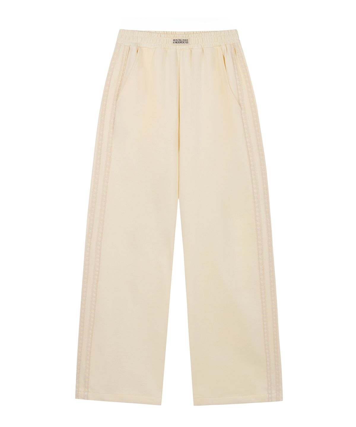 락케이크(ROCKCAKE) Lace Line 2way Jogger - Cream