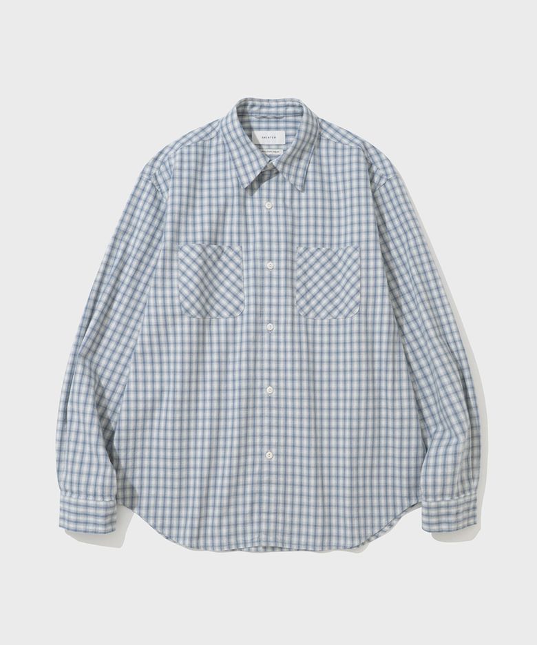ORGANIC BRUSHED COTTON SHIRT (FOG)