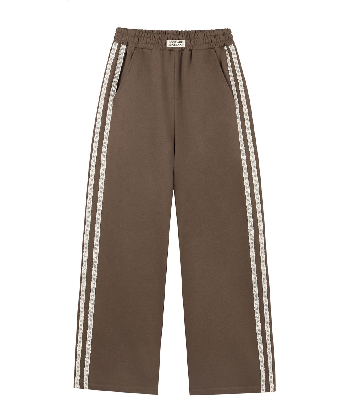 락케이크(ROCKCAKE) Lace Line 2way Jogger - Brown