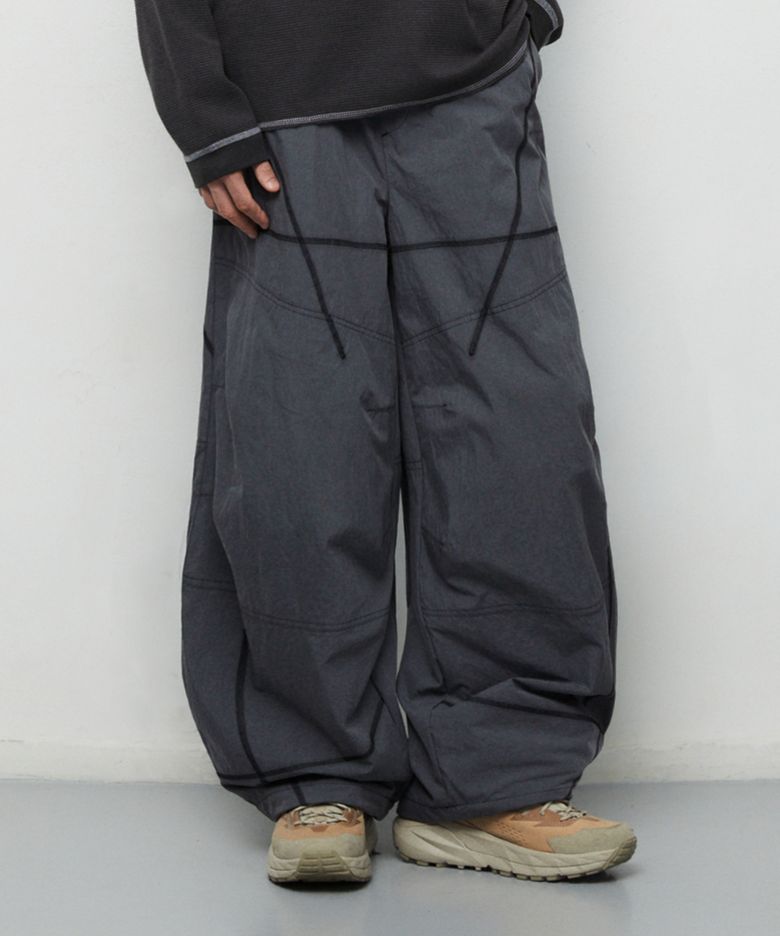 BASIC LOGO SS COTTON PANT[CHARCOAL]