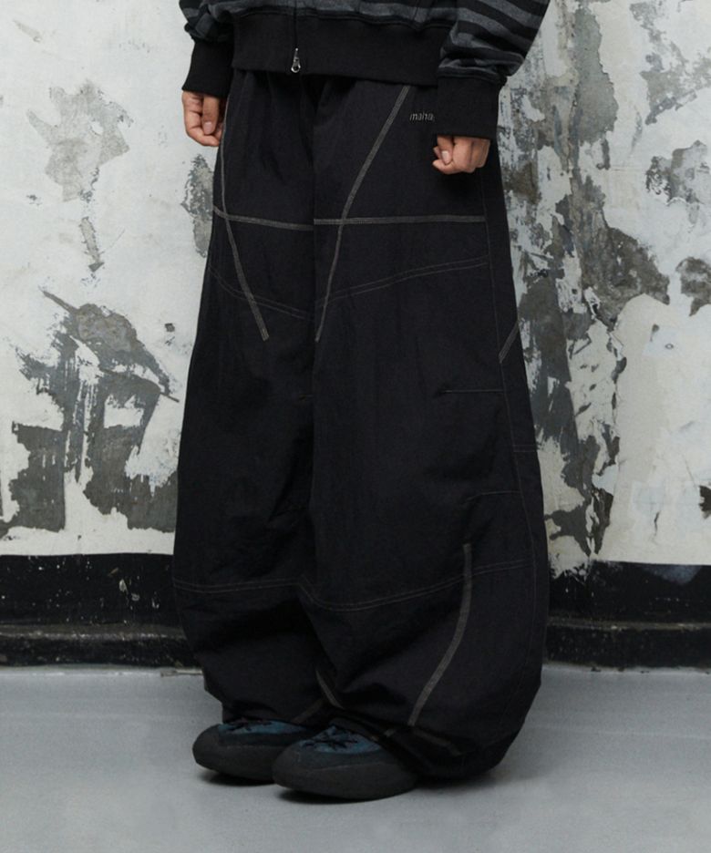 BASIC LOGO SS COTTON PANT[BLACK]