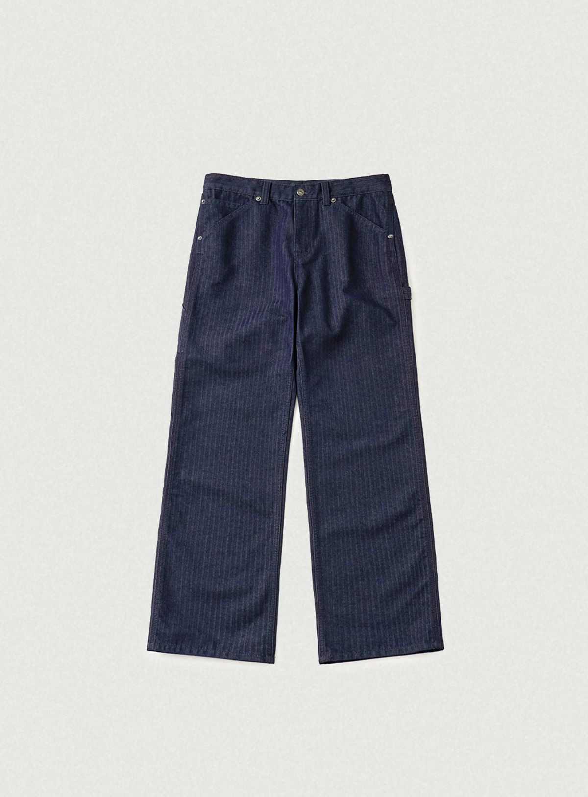 더바넷(THEBARNNET) Herringbone Twill Carpenter Pants_Indigo Blue