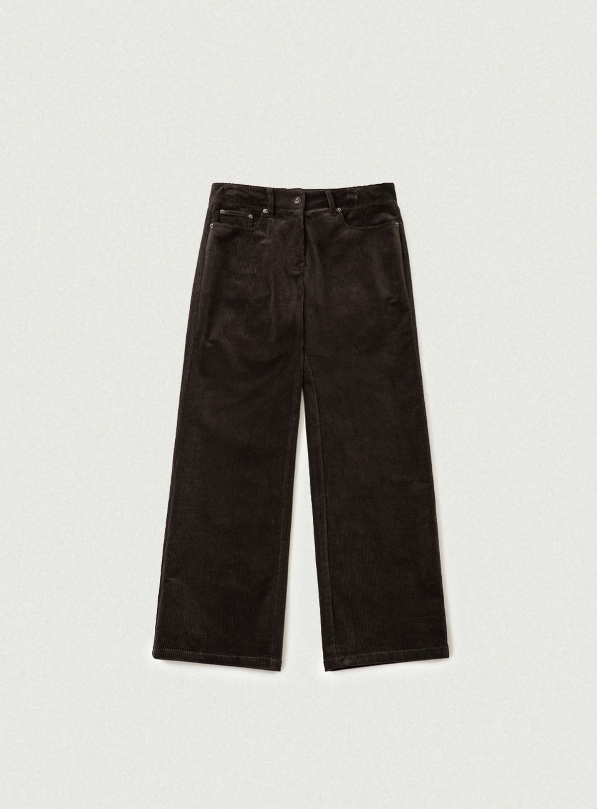 더바넷(THEBARNNET) Clea Corduroy Relaxed-Fit Pants_Charcoal