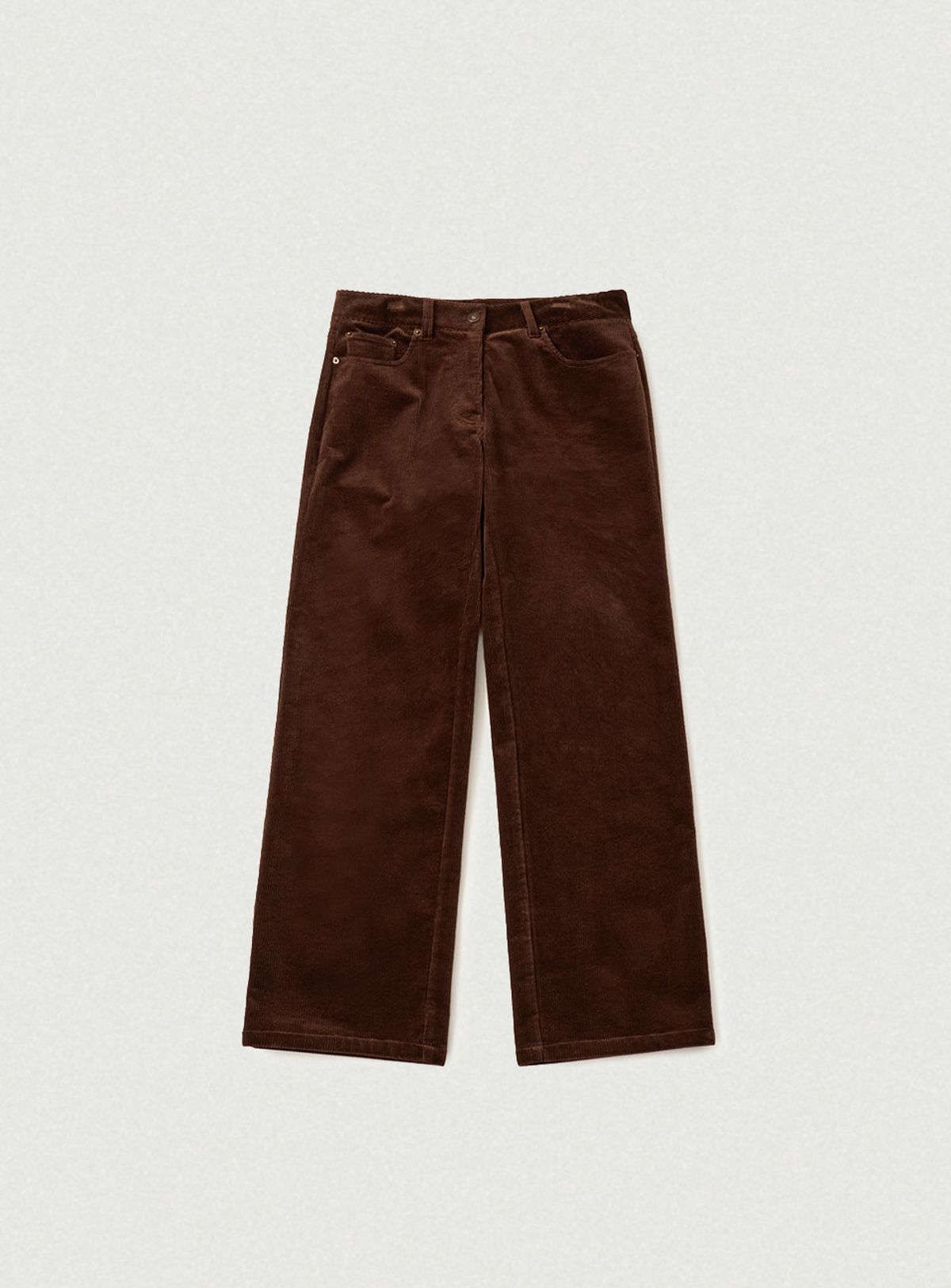 더바넷(THEBARNNET) Clea Corduroy Relaxed-Fit Pants_Brown